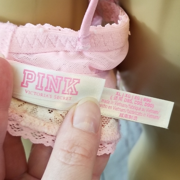 EUC PINK Victoria's Secret Padded Push Up Bralette Size XL - Picture 4 of 8